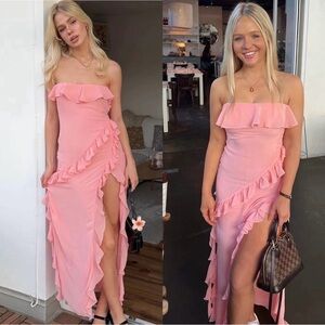 House of CB Sarina Ruffle Maxi Dress